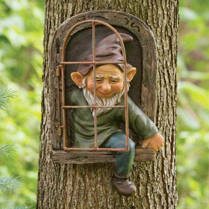 Outdoor Gnome Garden Decorative 3D Gnome Statue Gift Statues Figurines